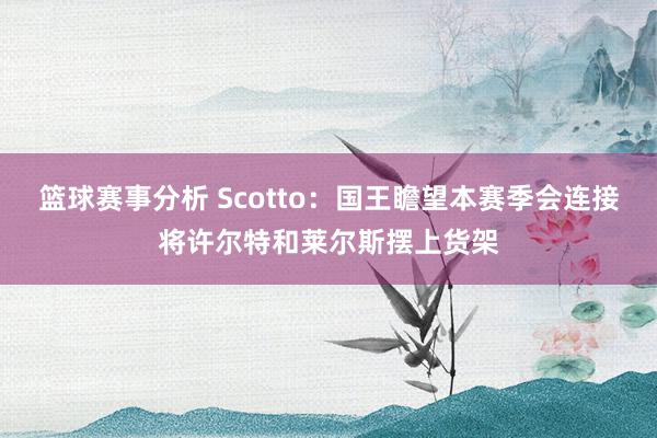 篮球赛事分析 Scotto：国王瞻望本赛季会连接将许尔特和莱尔斯摆上货架